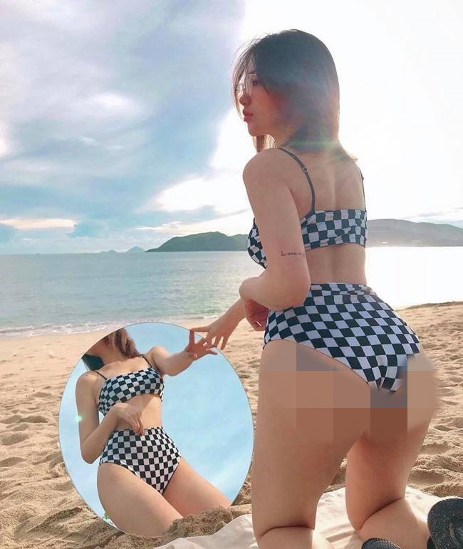 Hot girl Nha Trang ứng dụng nhiều phương pháp rèn luyện thể hình để đạt được chỉ số body đáng ao ước. Ngoài ra, cô còn phơi nắng, bơi lội để giúp lượng mỡ thừa tiêu biến và sở hữu được những đường cong quyến rũ.