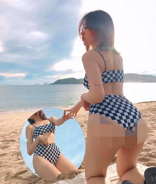 Hot girl Nha Trang ứng dụng nhiều phương pháp rèn luyện thể hình để đạt được chỉ số body đáng ao ước. Ngoài ra, cô còn phơi nắng, bơi lội để giúp lượng mỡ thừa tiêu biến và sở hữu được những đường cong quyến rũ.