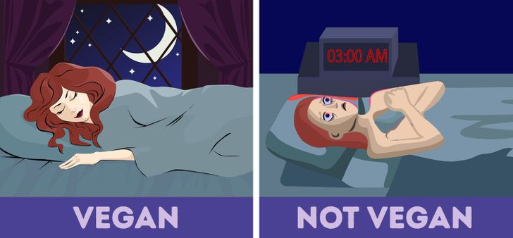 1. Bạn có thể ngủ ngon hơn: Với chế độ ăn thuần chay, bạn có thể ăn nhiều carbohydrate phức tạp hơn để kích thích giải phóng serotonin, giúp bạn dễ ngủ. Điều này có nghĩa là ăn các loại thực phẩm giàu tinh bột như cơm và khoai tây trước khi ngủ có thể giúp bạn ngủ ngon hơn.