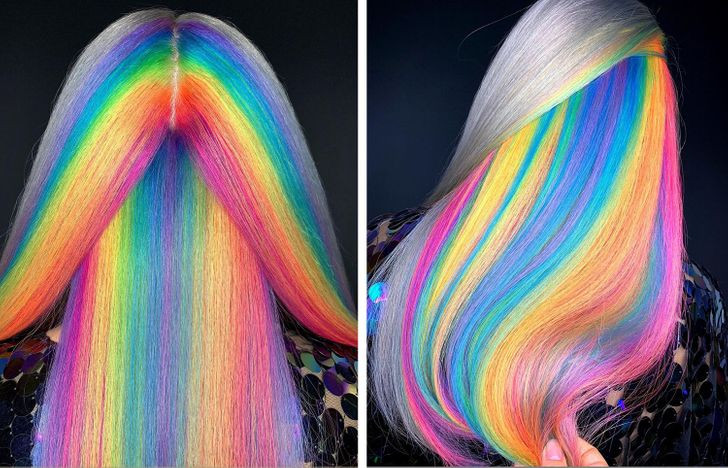 Ksenia Kisavna là nghệ sĩ làm tóc tự học hoàn toàn. Cô nổi tiếng với những kiểu tóc gradient nhiều màu, sặc sỡ như tóc nhuộm cầu vồng.