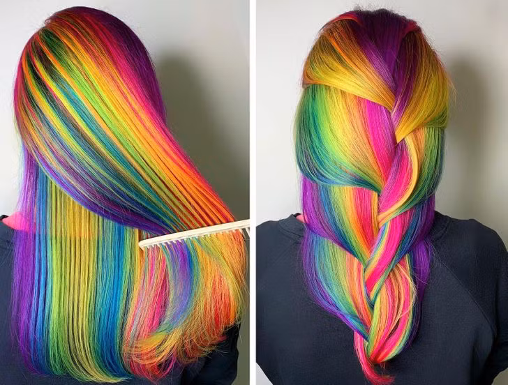 Dù những kiểu tóc này trông thật cá tính và độc đáo nhưng nhuộm tóc vẫn gây nhiều tác hại đến mái tóc của bạn.