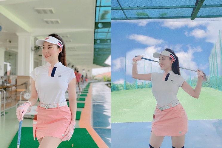 Người đẹp thường xuyên diện váy áo bó sát và cực ngắn để khoe thân hình thon thả mỗi khi đi đánh.