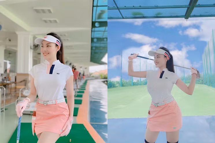 Người đẹp thường xuyên diện váy áo bó sát và cực ngắn để khoe thân hình thon thả mỗi khi đi đánh.