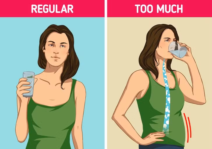 Nhung dieu toi te xay ra khi ban uong qua nhieu nuoc