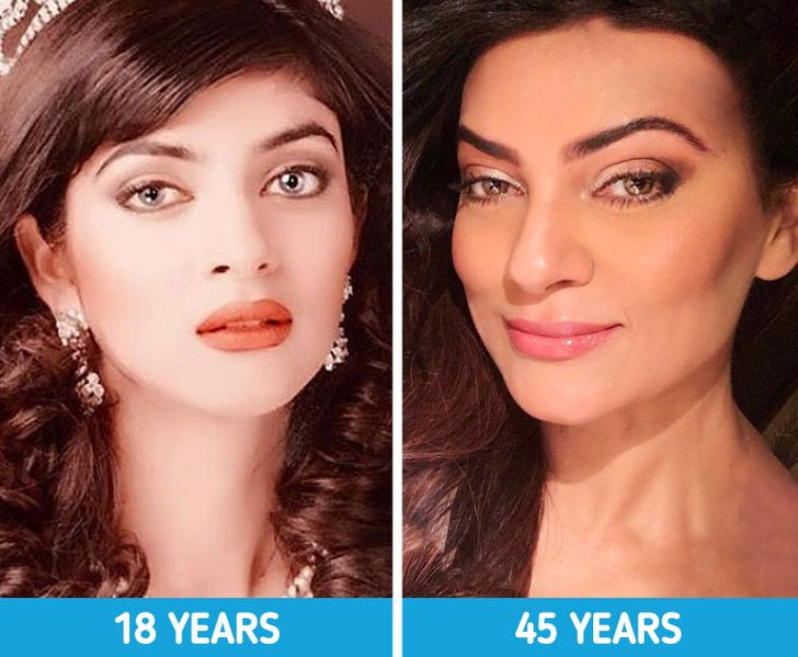 10. Bột đậu xanh giúp bạn luôn rạng rỡ. Sushmita Sen đăng quang Hoa hậu Hoàn vũ năm 1994 khi mới 18 tuổi, giờ cô đã 45 tuổi. Bí quyết níu giữ thanh xuân của cô ấy là tự làm hỗn hợp tẩy tế bào chết bằng cách trộn besan (bột đậu xanh) với malai (kem sữa). Cô ấy sẽ bôi hỗn hợp này lên da trong 5-10 phút trước khi rửa sạch. Ảnh: BS.