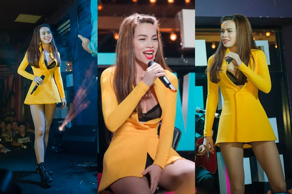 Ham diện trang phục ngắn trên sân khấu, Hồ Ngọc Hà không ít lần gặp sự cố hở nội y.