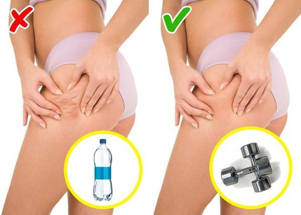 Uống nước giảm vết rạn da: Khuyến cáo uống nhiều hơn hoặc ít nước hơn để loại bỏ vết rạn da thực sự không mang lại hiệu quả. Bởi vì sự thiếu hụt hay dư thừa độ ẩm đều không thể là lý do khiến bạn thấy da sần sùi trên cơ thể.