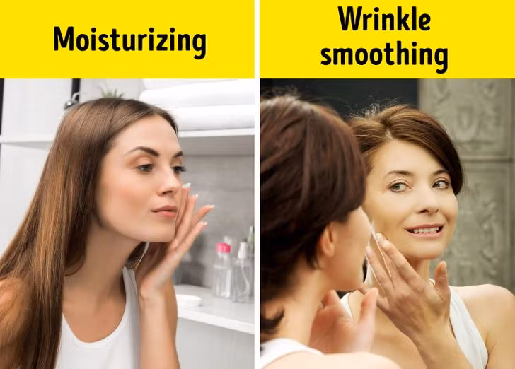 Sử dụng kem chống lão hóa quá sớm: Làn da trẻ trung cần được chăm sóc toàn diện: dưỡng ẩm, bảo vệ khỏi tia UV và các yếu tố có hại khác. Nếu bạn bắt đầu sử dụng kem làm mờ nếp nhăn quá sớm, sẽ có nguy cơ gây kích ứng da hoặc phản ứng dị ứng. Bên cạnh đó, da có thể ngừng sản xuất collagen với hy vọng có sự trợ giúp từ bên ngoài.