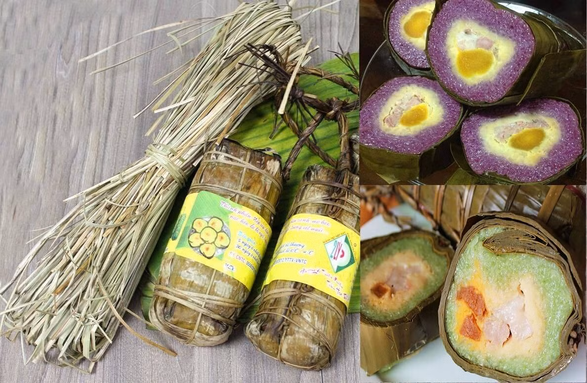 Bánh tét Trà Cuôn làm cẩn thận, đòi hỏi nhiều công đoạn đòi hỏi sự tỉ mỉ. Nếp sáp được vo 6 - 7 lần rồi để ráo nước, trộn với nước rau ngót để tạo màu xanh tự nhiên và mùi thơm đặc trưng. Nhân bánh được làm từ thịt nạc, thịt mỡ, đậu xanh loại ngon và lòng đỏ trứng vịt muối, tạo hương vị độc đáo, khó quên.