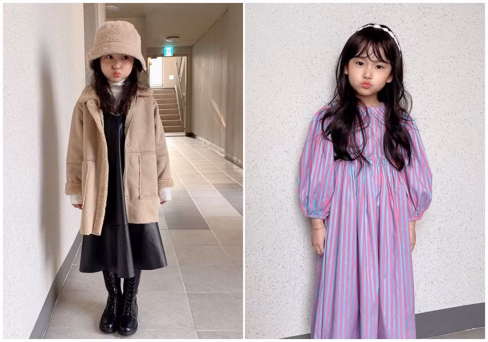 Trong khi các nhóc tì còn bé xíu thường ăn mặc váy đầm rực rỡ và đúng độ tuổi, việc "lên đồ" với những bộ cánh có vẻ chững chạc và trưởng thành hơn tuổi của Gahee ít nhiều nhận về những bình luận trái chiều của dân mạng.