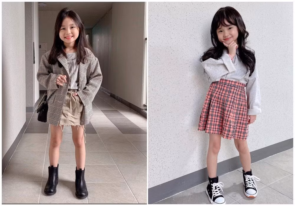 Tuy nhiên ngày thường, tiểu mỹ nhân vẫn thường xuyên kết thân với những trang phục nhí nhảnh, đáng yêu đúng với lứa tuổi.