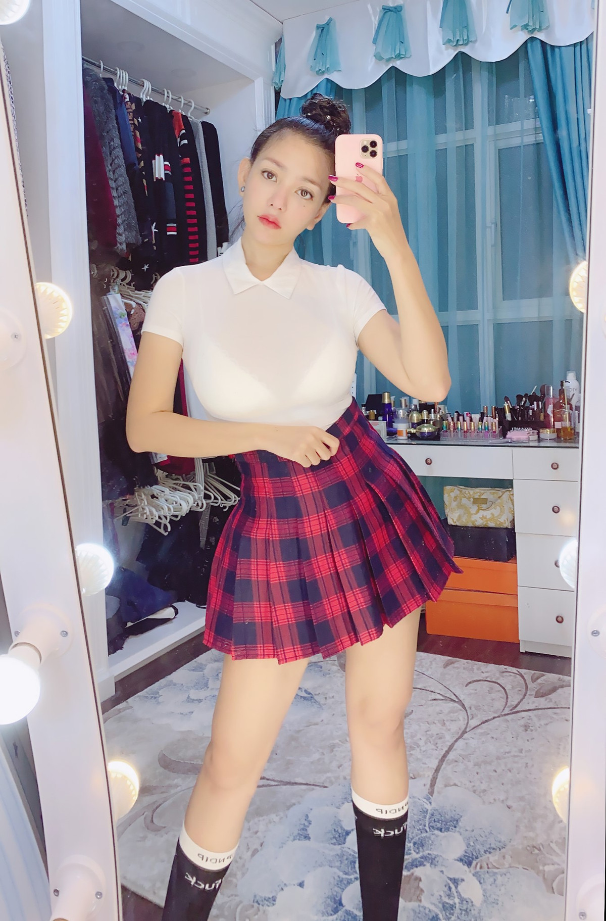 Nỗ lực tập luyện không ngừng đã giúp Lin Tai Yang có đường thân hình đẹp với những đường cong hoàn hảo.