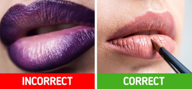 Dùng son môi khác màu da tự nhiên: Một sai lầm trang điểm môi phổ biến khác là chọn màu son xung đột với màu da. Ví dụ, chọn son màu nâu với nước da nhợt nhạt trông sẽ không đẹp, khiến bạn trông không tự nhiên, mệt mỏi. Hãy luôn chú ý đến màu da và màu mắt, cũng như độ dày của môi. Ảnh: BS.