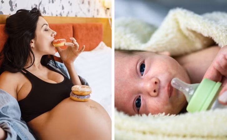 Trẻ sẽ nhớ những gì chúng đã nếm trong bụng mẹ. Trong bụng mẹ, một em bé được bao quanh bởi nước ối và chúng nuốt một ít nước ối hàng ngày. Chất lỏng có mùi vị của thức ăn và đồ uống mà mẹ tiêu thụ. Ở tuần thứ 21 trong bụng mẹ, em bé đang lớn có thể nếm những gì mẹ chúng ăn và uống. Sau khi được sinh ra, chúng có nhiều khả năng thích những gì mẹ đã ăn khi mang thai.