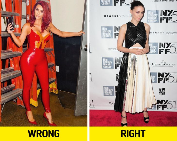 4. Cân bằng - bí quyết cho mọi thứ: Một trong những kỹ năng quan trọng nhất khi nói đến thời trang là biết cách cân bằng giữa họa tiết, màu sắc và kiểu dáng. Giả sử bạn muốn mặc một bộ quần áo da bó sát ở phần trên của cơ thể thì hãy đảm bảo rằng phần thân dưới không bị quá rộng và ngược lại.