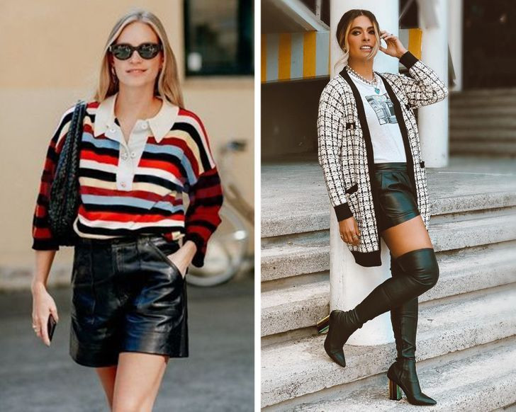 8. Quần short hợp thời trang: Quần lửng ống rộng và quần short là một trong những trang phục phổ biến nhất hiện nay nhờ tính linh hoạt của chúng. Chúng rất phù hợp với nhiều loại cơ thể. Thông thường, trang phục này được kết hợp với một chiếc thắt lưng làm nổi bật vòng eo của bạn, do đó, nó khiến vóc dáng cân đối hơn nhiều.