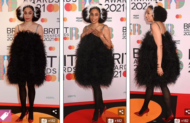 Celeste là một trong những sao mặc kỳ dị nhất tại sự kiện này. Ảnh: IT.