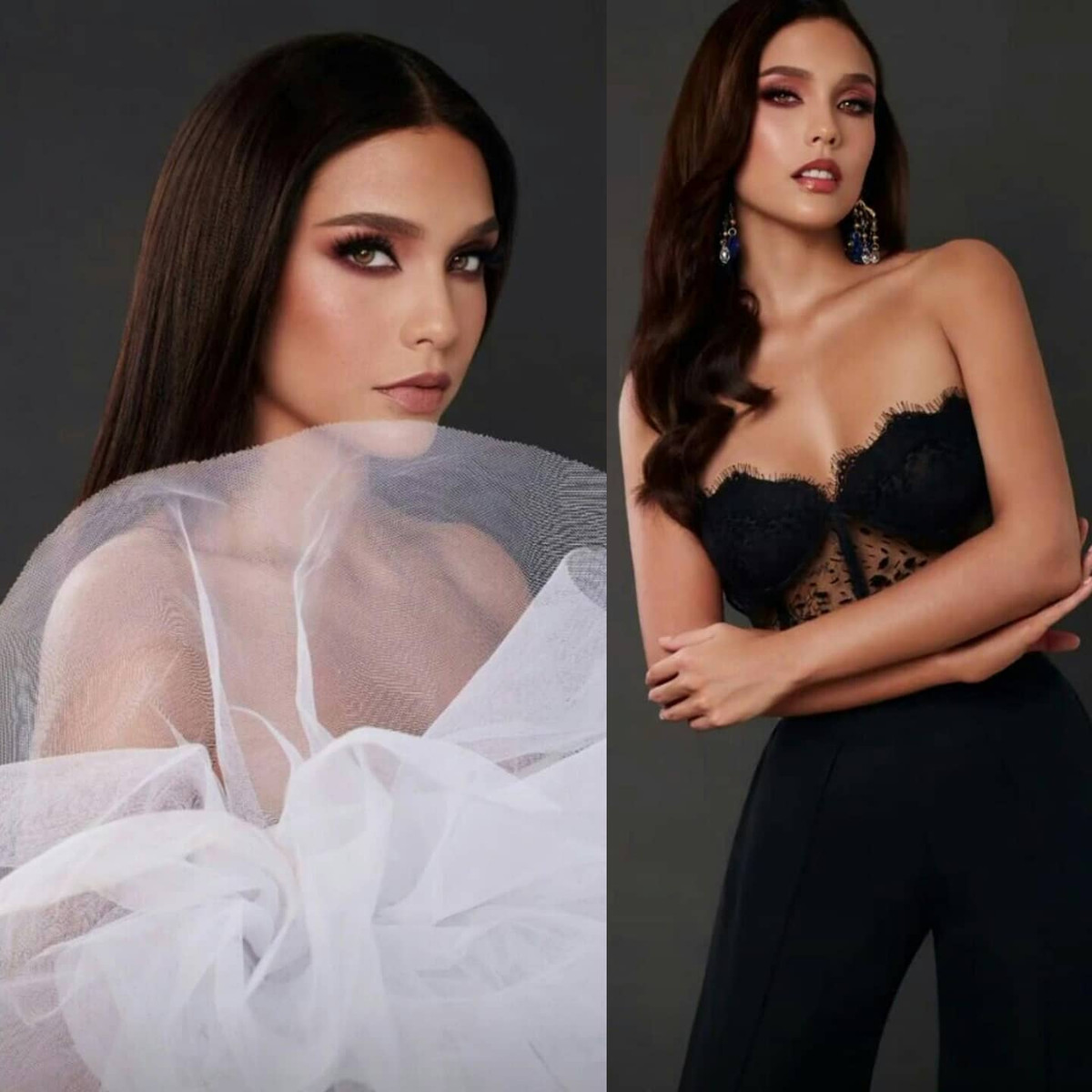 Khi ăn mặc đơn giản, cô thường trang điểm nhấn vào đôi mắt.