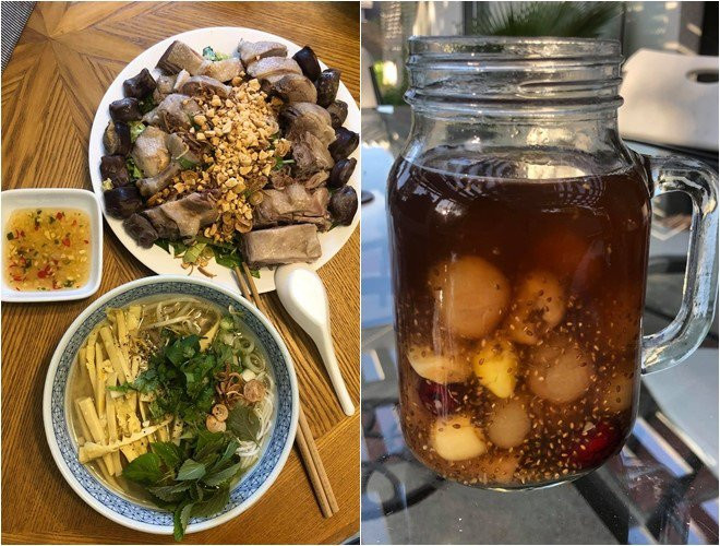 Trân Đài khoe thực đơn bữa ăn tự nấu đầy dinh dương với bún măng vịt và chè dưỡng nhan.