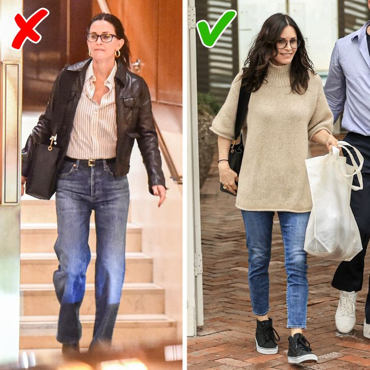 2. Mặc quần jeans bó: Hãy vứt bỏ tất cả những chiếc quần jeans rộng thùng thình và kỳ dị. Thay vào đó, hãy chọn một chiếc quần jeans bó bởi đây là món đồ dễ dàng kết hợp với những chiếc áo kiểu khác nhau. Hơn nữa, chúng còn làm nổi bật dáng người của bạn. Quần jeans bó giúp bạn trông thon gọn và trẻ trung hơn khi diện chúng.