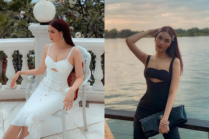 Lan Khuê cũng là một trong những mẹ bỉm sữa thường xuyên khoe gu ăn mặc gợi cảm sau sinh. Người đẹp yêu thích những thiết kế cắt xẻ sâu, khoe đường cong tuyệt hảo của “gái một con”.