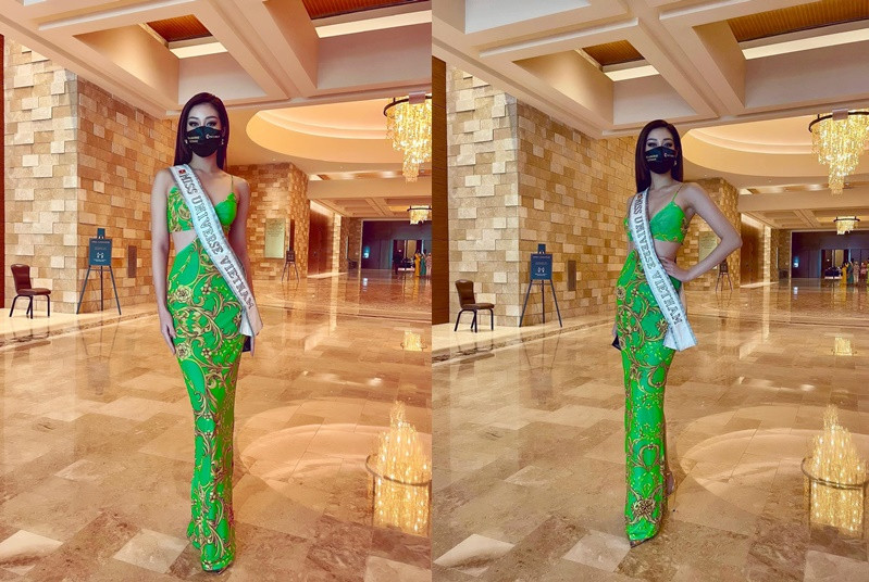 Eo thon và không chút mỡ thừa được thể hiện xuất sắc qua đường cut-out của trang phục cực đỉnh.