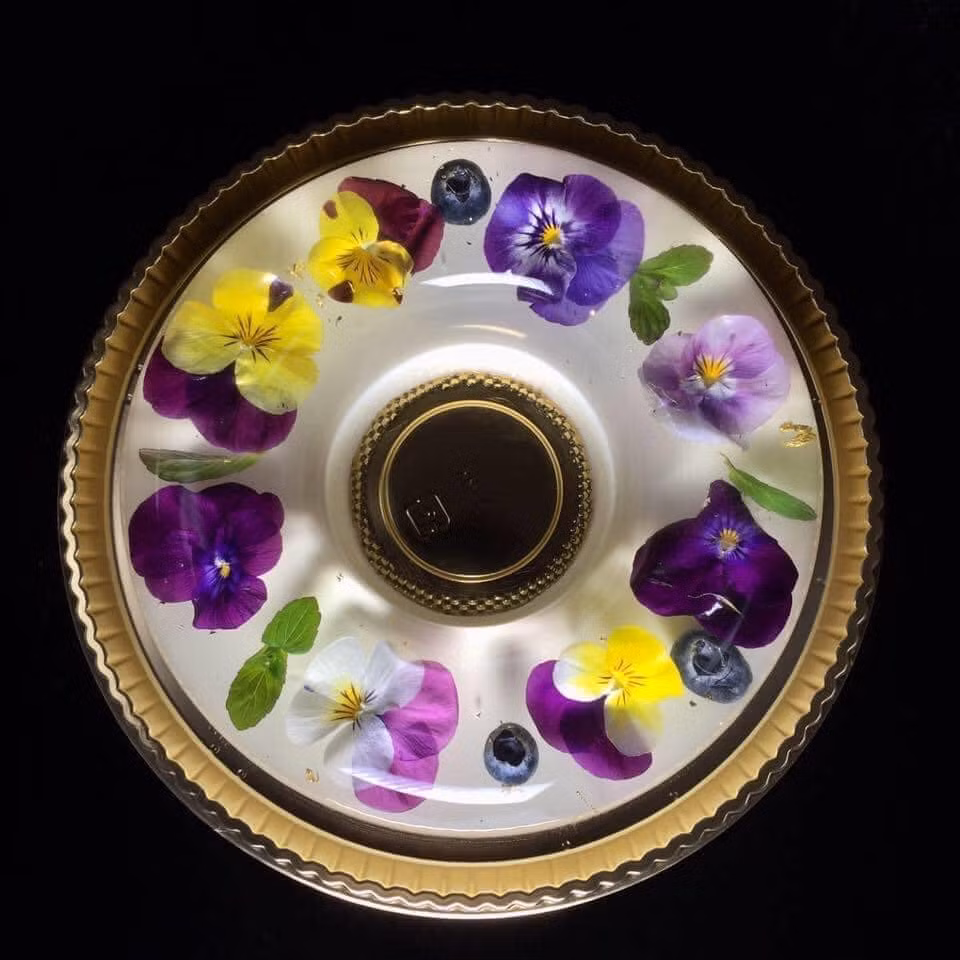 Yamamoto Chihiro cũng giới thiệu đến mọi người món bánh thạch hoa quả cực kỳ bắt mắt.