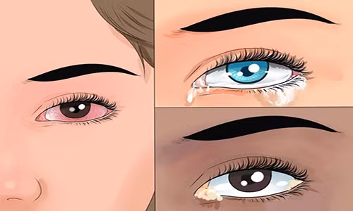 Những triệu chứng thường gặp như cảm giác bỏng mắt, mắt mờ, hoặc nhòe trước ánh sáng, nước mắt không có, mỏi mắt hoặc nước mắt quá nhiều, mắt thường có màng mỏng vướng gây khó chịu.