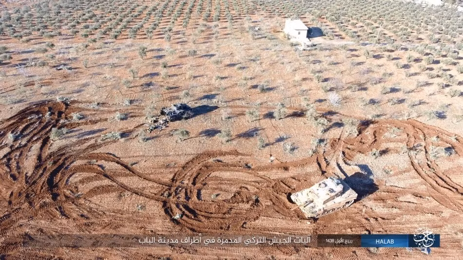 Đây được xem là tổn thất lớn nhất của Thổ Nhĩ Kỳ kể từ khi bắt đầu tham gia cuộc chiến chống IS tại Syria. Nguồn ảnh: Sina