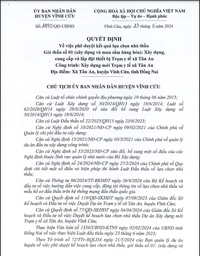 Dong Nai: Ai dang thi cong tram y te xa Tan An?