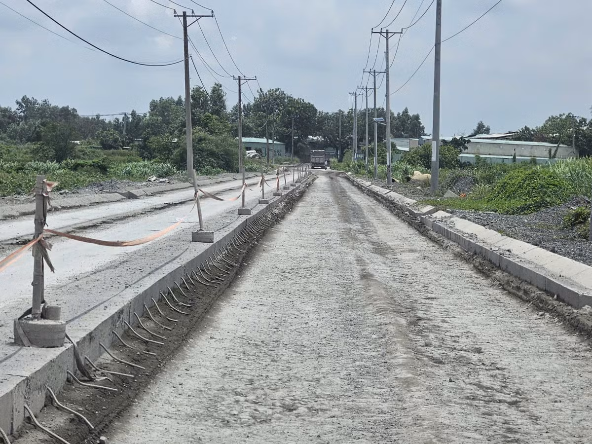 Thiết kế mặt đường bê tông xi măng, tại trọng trục P=10T. Ảnh HĐ