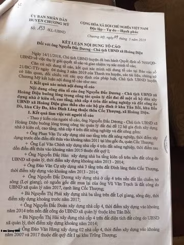 Ha Noi: Nghi van Chu tich xa Hoang Dieu co dau hieu gia mao ho so, giay to?-Hinh-2