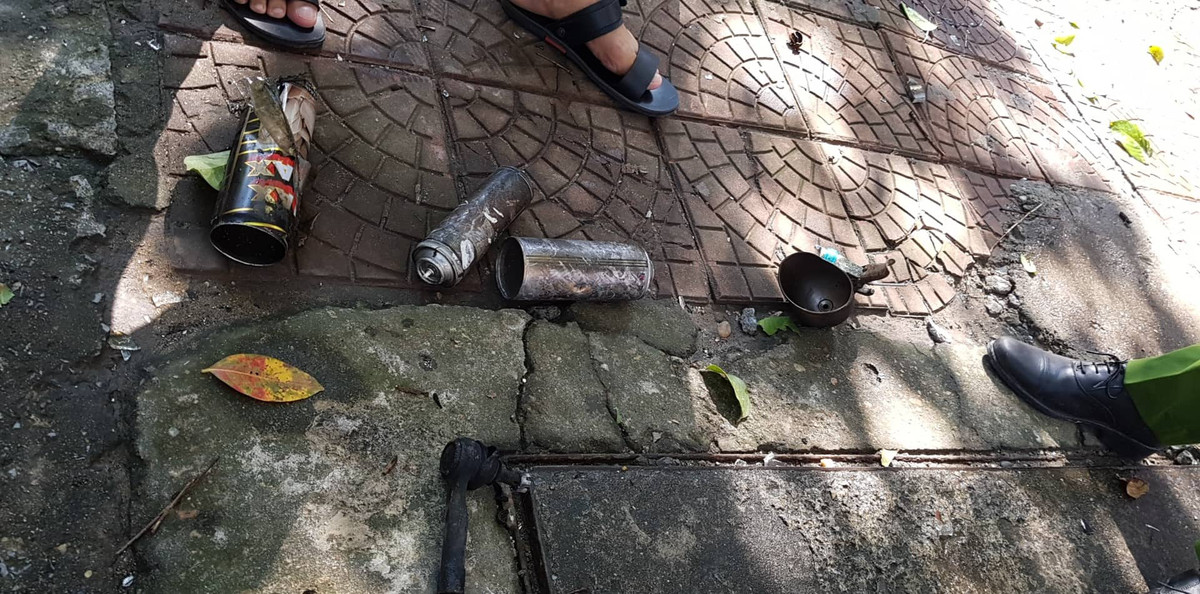 Ha Noi: Chay lon o Lang QT Thang Long, tram cap nuoc chua chay khong co nuoc-Hinh-5