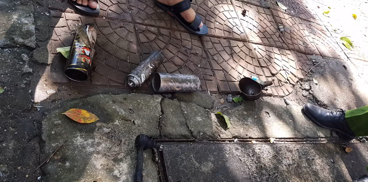 Ha Noi: Chay lon o Lang QT Thang Long, tram cap nuoc chua chay khong co nuoc-Hinh-5