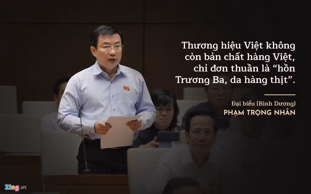 Đại biểu Phạm Trọng Nhân (Bình Dương) bày tỏ lo lắng khi nhiều thương hiệu Việt tầm cỡ lần lượt mất đi thông qua mua bán và sáp nhập (M&amp;A). Ông nhận định khi về tay nhà đầu tư ngoại, có mở rộng thị trường đến mức nào đi chăng nữa thì thương hiệu Việt không còn bản chất hàng Việt, chỉ đơn thuần là “hồn Trương Ba, da hàng thịt”. Tiền đồ của đất nước ít nhiều bị ảnh hưởng do mất đi những nguồn nội lực.