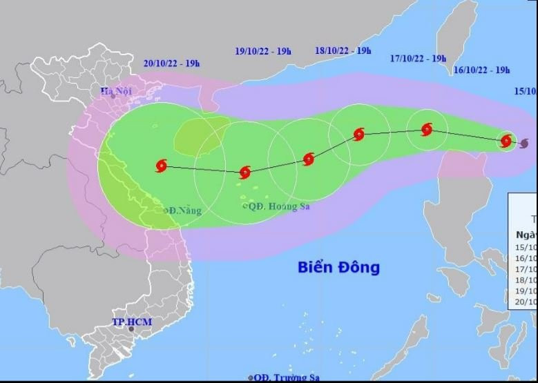 Bao Nesat dang huong vao Bien Dong rat phuc tap, kho luong