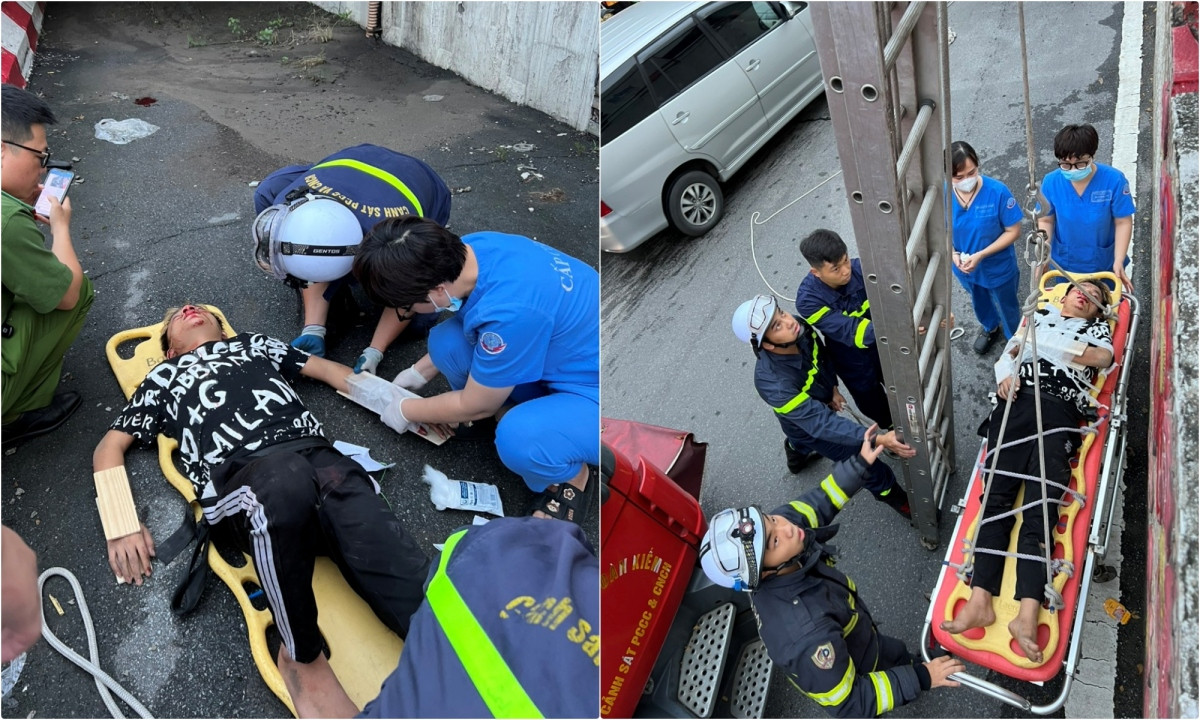  Giải cứu người đàn ông bị mắc kẹt tại cầu Chương Dương: Sáng 12/8, Công an quận Hoàn Kiếm, TP Hà Nội nhận tin từ Trung tâm thông tin 114 có nạn nhân bị thương, mắc kẹt tại khu vực phía dưới vòng xuyến chân cầu Chương Dương (thuộc phường Hàng Buồm) sau đó đã xuất 1 xe cứu nạn cứu hộ tới hiện trường. Ngay khi tới nơi, đơn vị này đã phối hợp cùng lực lượng y tế 115 triển khai đội hình cứu hộ qua thang để đưa nạn nhân xuống dưới an toàn và đưa đi cấp cứu tại Bệnh viện Xanh Pôn. Qua nắm thông tin ban đầu, nạn nhân tên T.V.N, khoảng 20 tuổi, quê Tuyên Quang, bị tai nạn xe máy từ phía trên mặt cầu rồi ngã xuống. 