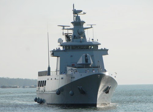 Theo những thông tin mới nhất, Brunei - quốc gia nhỏ bé ở khu vực Đông Nam Á cũng không hề chịu kém cạnh khi cử một tàu tuần tra ven bờ lớp Darussalam tới tham dự cuộc tập trận chung ASEAN - Mỹ lần này. Nguồn ảnh: SCMP.