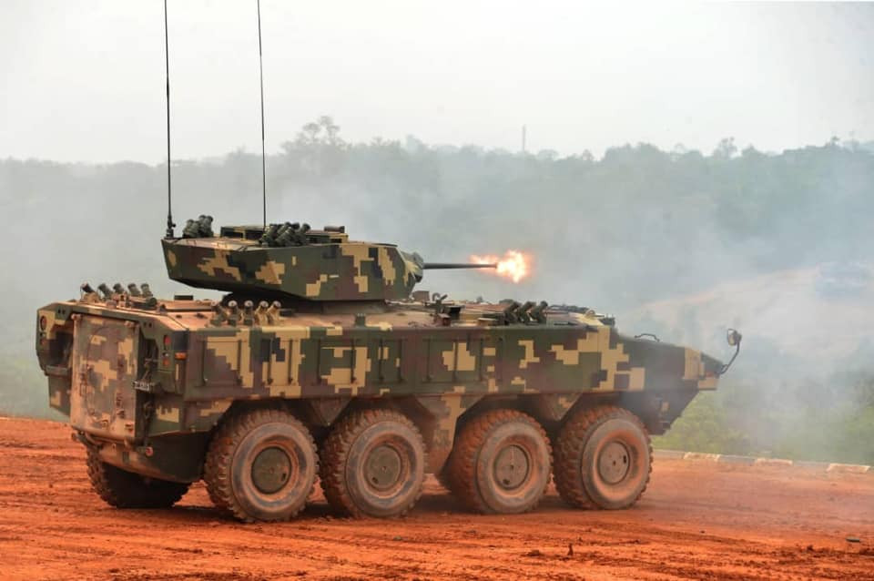 Xe bọc thép chiến đấu AV8 Gempita do Malaysia kết hợp với Thổ Nhĩ Kỳ tự sản xuất. Hiện tại trong biên chế của Malaysia đang có 257 chiếc loại này. Nguồn ảnh: Tentera Darat Malaysia.