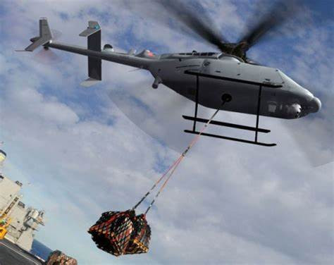 Theo cấu hình mặc định, các tàu chiến đấu ven bờ lớp Independence của Hải quân Mỹ sẽ mang theo được tối đa tới hai trực thăng không người lái loại này, tăng cường khả năng tác chiến trên biển lên mức tối đa. Nguồn ảnh: Grumman.