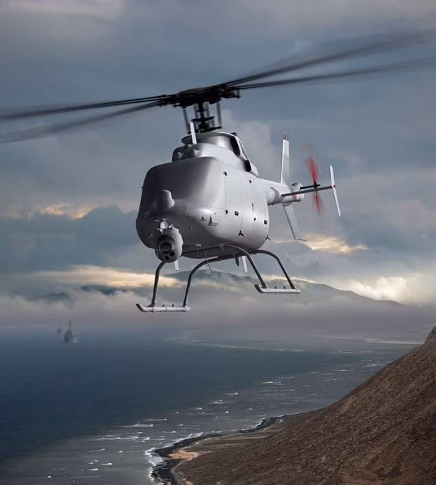 Đúng với cái tên gọi của mình, MQ-8C Fire Scout là loại trực thăng trinh sát và chỉ được sử dụng chuyên với mục đích do thám, phát hiện sớm các mục tiêu trên biển. Nguồn ảnh: Grumman.