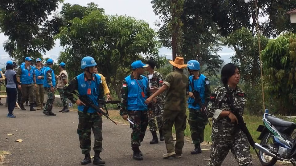 Khoá đào tạo được trực tiếp thực hiện bởi những giảng viên người nước ngoài và sĩ quan chỉ huy của quân đội Indonesia - quốc gia đã có kinh nghiệm tham gia gìn giữ hoà bình cho Liên Hiệp Quốc trong quá khứ. Nguồn ảnh: Indonews.