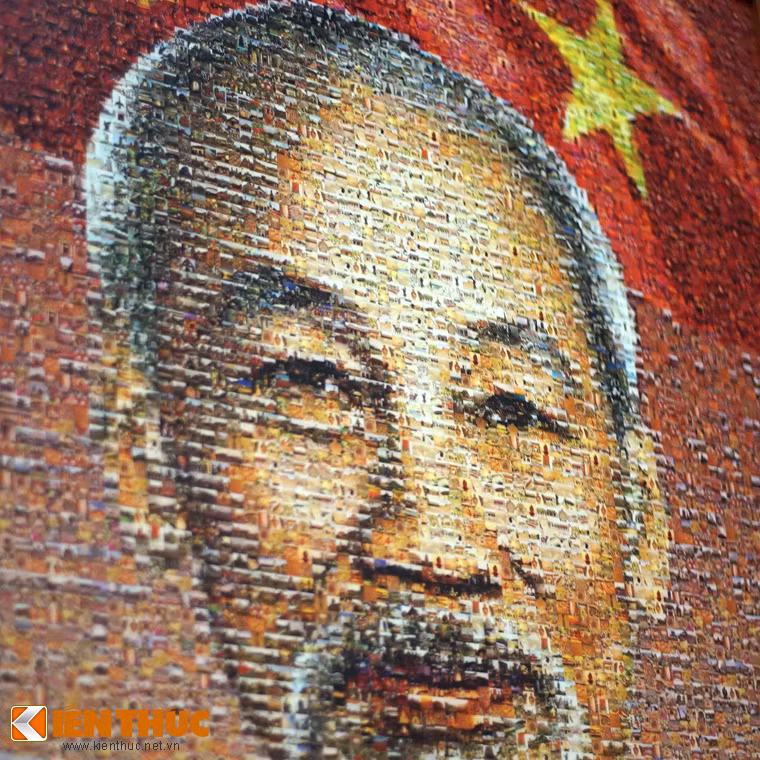 Để hoàn thành tác phẩm, họa sĩ đã phải bỏ ra nhiều giờ lao động đòi hỏi độ chính xác rất cao.