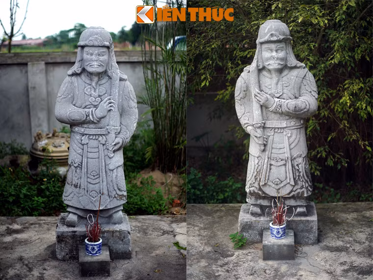 Các bức tượng ở đây mang phong cách nghệ thuật điển hình của thời Lê trung hưng. Mỗi bức lại mang những đặc điểm riêng về tướng mạo, y phục, không có cặp tượng nào giống nhau hoàn toàn.