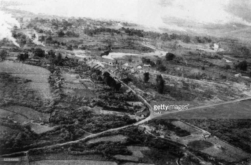 Thung lũng Mường Thanh, Điện Biên Phủ trước khi quân Pháp đổ bộ. Ảnh: Getty.