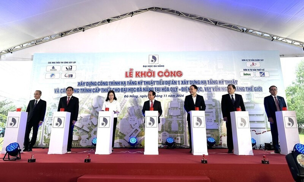 Làng đại học Đà Nẵng khởi công Tiểu dự án hơn 300 tỷ đồng Lang dai hoc Da Nang khoi cong Tieu du an hon 300 ty dong