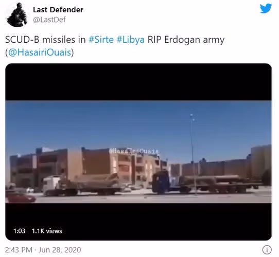 Theo nhà quan sát Last Defender, đoàn xe này được cho là đang vận chuyển hàng chục tên lửa đạn đạo tầm ngắn Scud-B, đây là phiên bản hiện đại hóa của loại R-17 Elbrus từ thời Liên Xô.