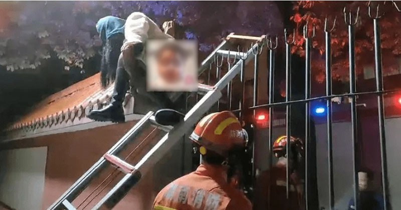 Mac ket vung kin khi treo tuong, nu sinh “muoi mat” goi cuu ho