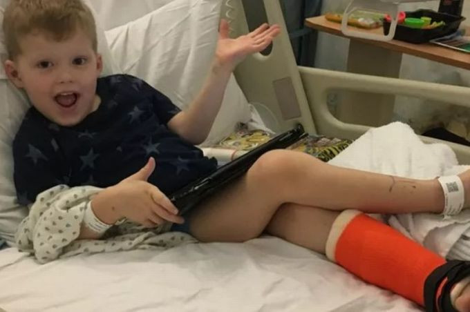 Ky la cau be gay chan cung khong cam nhan duoc con dau