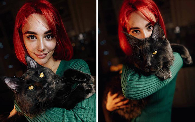 Meo cung khong lo o Nga long den tuyen nhin tuong bao den